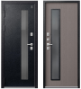 Металлическая дверь Т-20 Черный муар/Софт ясень грей Металлическая дверь Т-20 Черный муар/Софт ясень грей