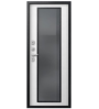 Металлическая дверь Т-21 Черный муар/Софт ясень белый Металлическая дверь Т-21 Черный муар/Софт ясень белый