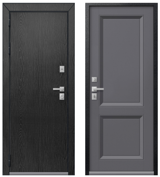 Т-3 Premium Чёрный муар + Распил графит/Кашемир графит