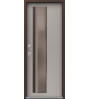 Стальная дверь с терморазрывом Т-4 Premium Шоколад муар/кашемир грей с электро-защелкой 