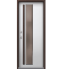 Стальная дверь с терморазрывом Т-4 Premium Шоколад муар/кашемир белый с электро-защелкой