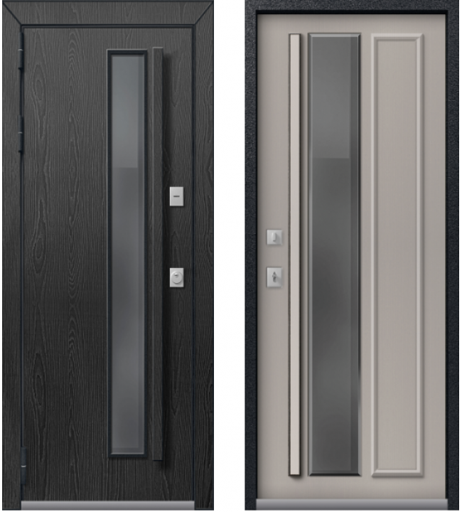 Т-5 Premium Чёрный муар/Софт ясень грей с механической защёлкой