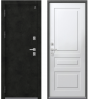 Стальная дверь Центурион термо Т-9 Антрацит муар/Кашемир белый
