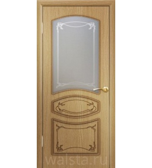 Дверь Версаль-1 ДО художественное стекло дуб