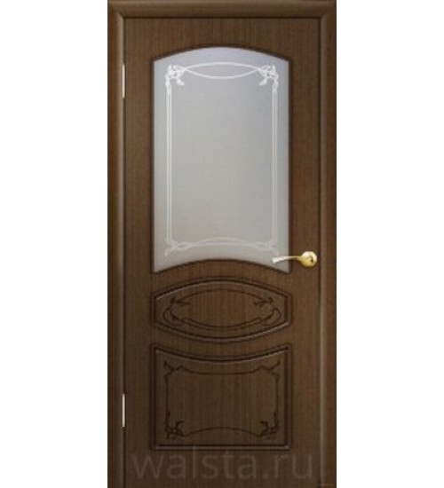 Дверь Версаль-1 ДО художественное стекло орех