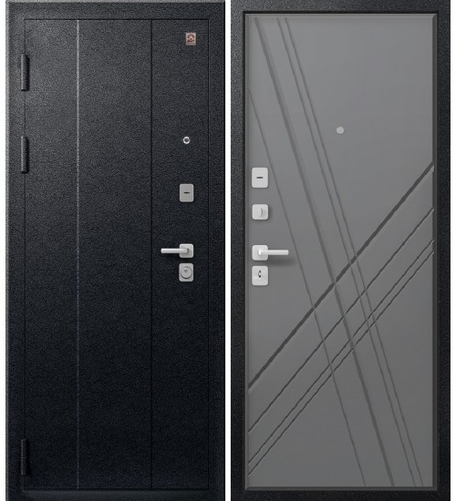 Дверь Центурион, С-106, черный муар/софт графит