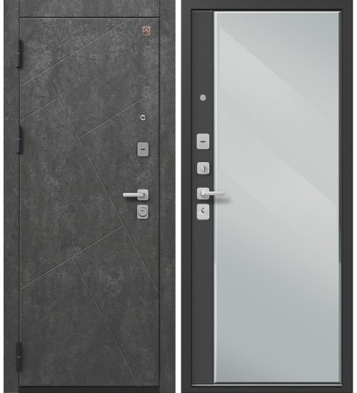 Дверь Центурион С-114, серый камень/смоки софт