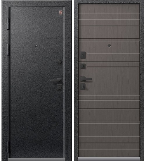 Дверь Центурион, LUX-10, серый муар/ясень пепельный