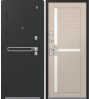 Металлическая дверь, Центурион, LUX-3, черный муар/лиственница светлая