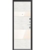 Стальная дверь Центурион LUX-8 черный шелк/патина крем