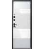 Дверь Центурион, LUX-8, распил графит/софт белый со стеклом