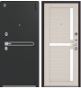 Металлическая дверь, Центурион, LUX-3, черный муар/лиственница светлая