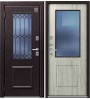 Металлическая дверь Т-1 Premium Центурион медный муар/полярный дуб