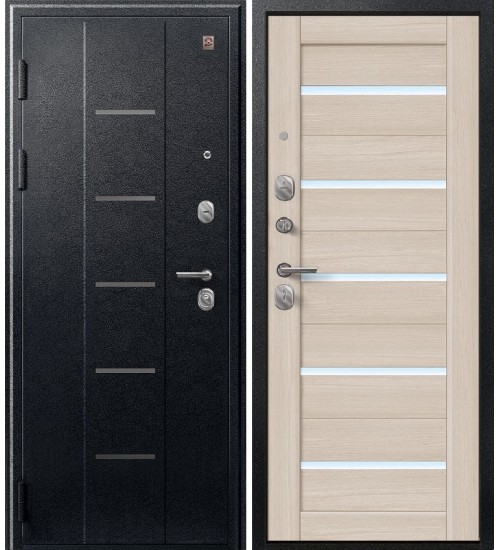 Дверь Центурион V-05 (C-105) черный муар/лиственница светлая