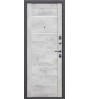 Входная дверь Гарда 7,5см серебро/бетон снежный царга