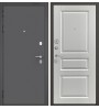 Входная дверь Бульдорс Standart-90 D-2 букле графит/белый софт