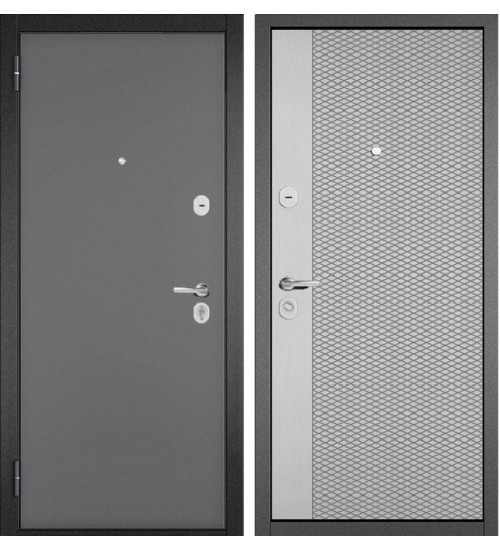 Входная дверь Бульдорс TRUST ECO 159 буклет антрацит/светло-серый